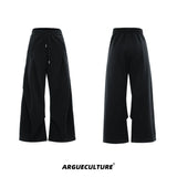 v-neck-padded-shoulder-tee-pleated-pants-streetwear-set-black-bottom