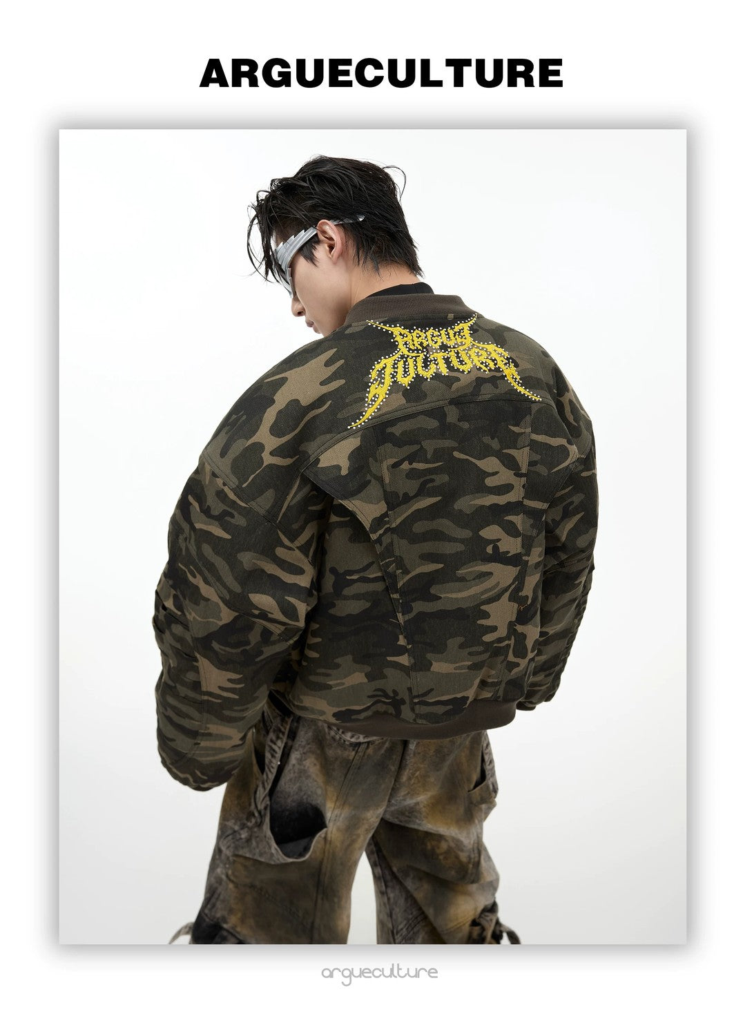 desc::vintage-camo-bomber-jacket-oversized-padded-pilot-coat-detail-img-4