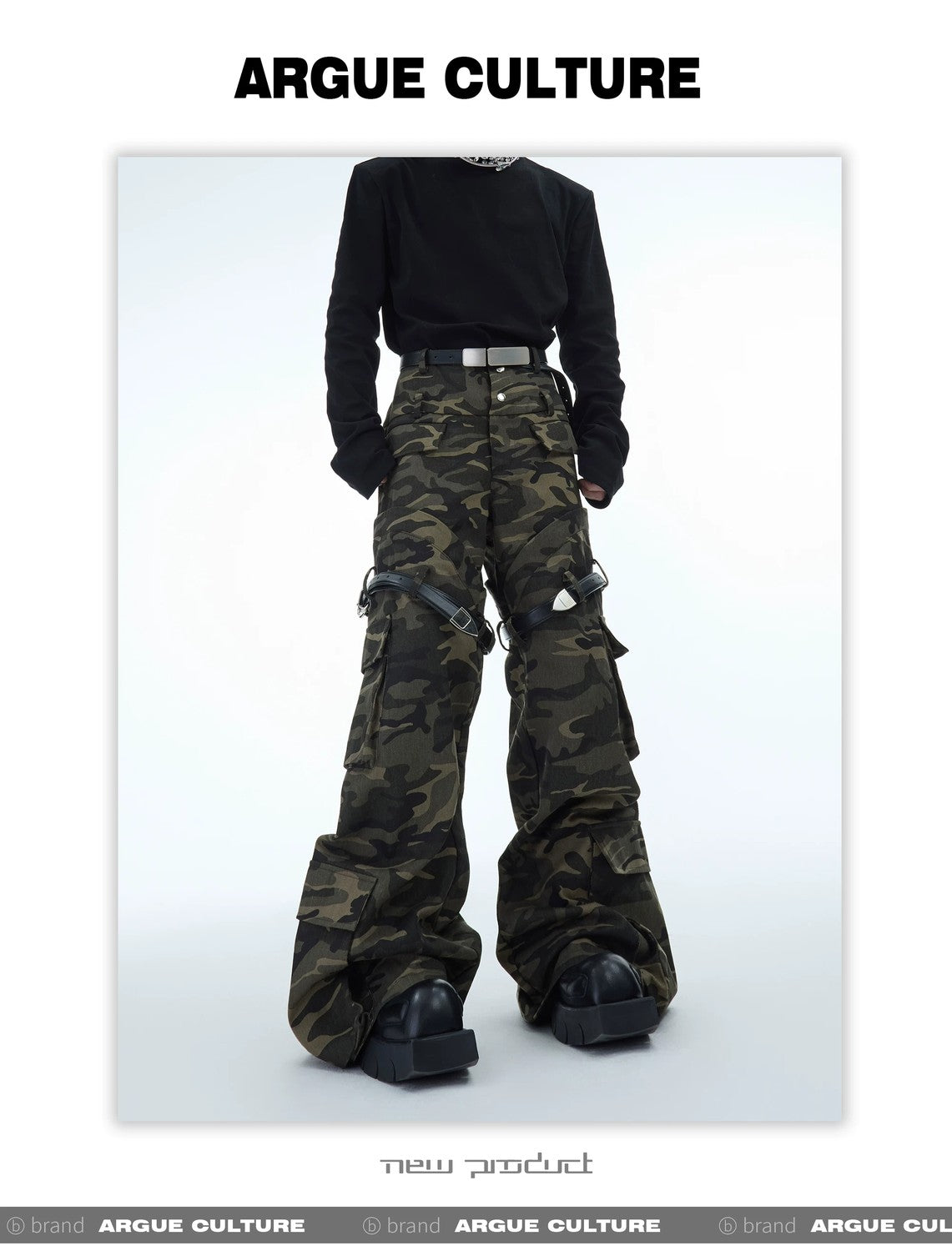 desc::vintage-camo-cargo-pants-with-detachable-belt-streetwear-detail-img-5