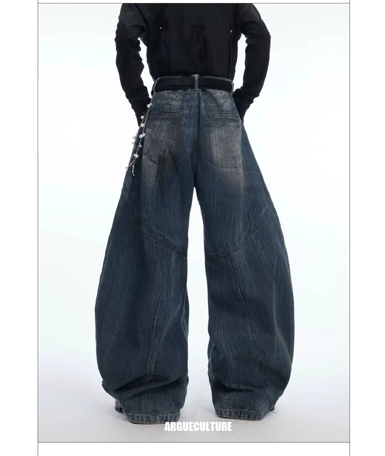 desc::vintage-distressed-wide-leg-denim-with-pearl-chain-detail-img-3