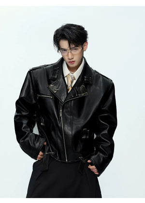 desc::vintage-geisha-graphic-pin-cropped-leather-jacket-detail-img-6