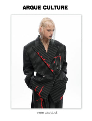 desc::vintage-striped-wool-blazer-deconstructed-suit-detail-img-14