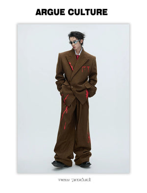 desc::vintage-striped-wool-blazer-deconstructed-suit-detail-img-2