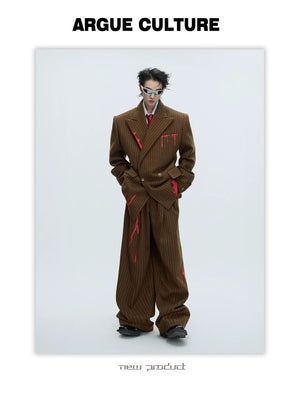 desc::vintage-striped-wool-blazer-deconstructed-suit-detail-img-3