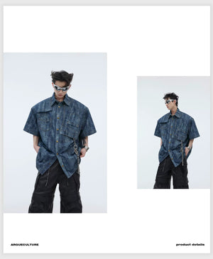 desc::vintage-tie-dye-cotton-polo-shirt-retro-streetwear-tee-detail-img-6