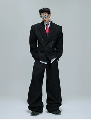 desc::waffle-texture-pearl-accent-oversized-blazer-set-detail-img-2