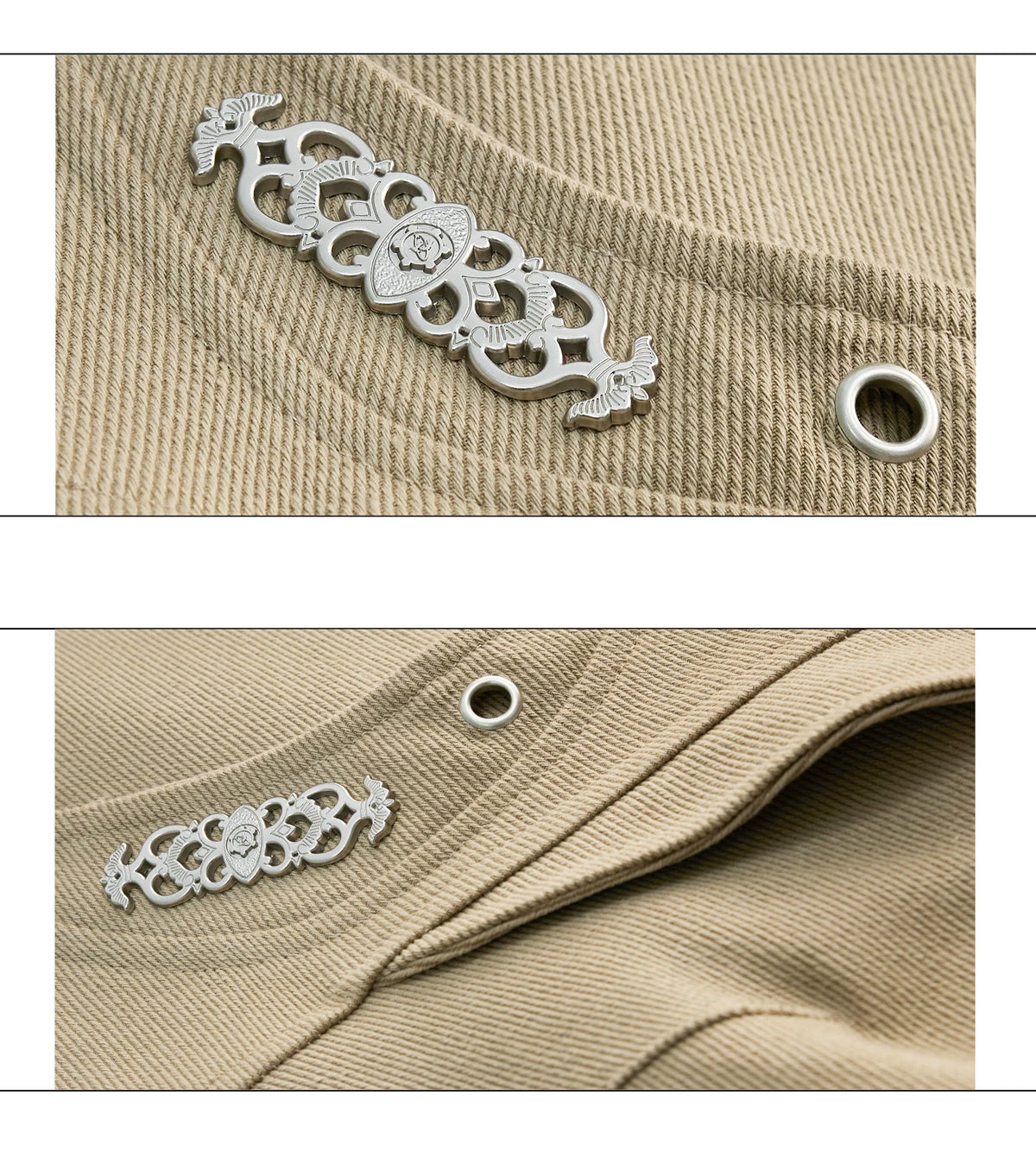 Washed Curved-Leg Cargo Pants in Cotton Lyocell Blend - detail image 15
