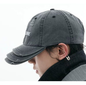 desc::washed-distressed-3-layer-brim-baseball-cap-detail-img-7