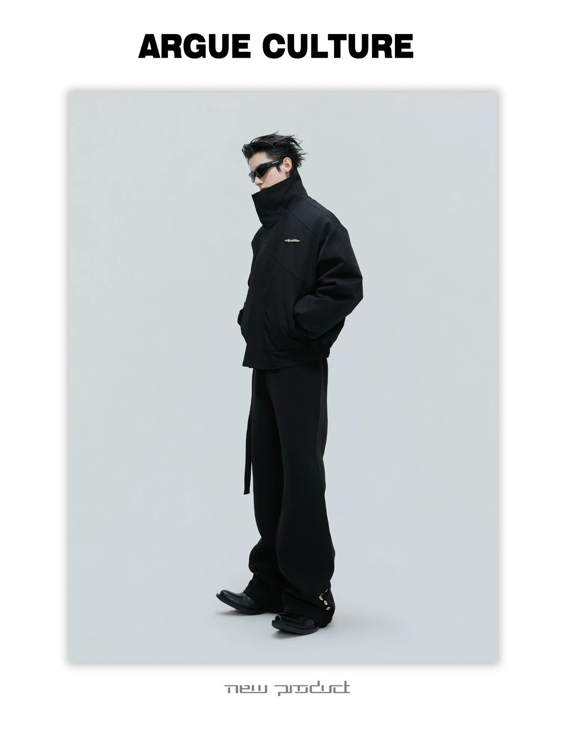 desc::washed-stripe-fake-two-piece-harrington-jacket-padded-coat-detail-img-17