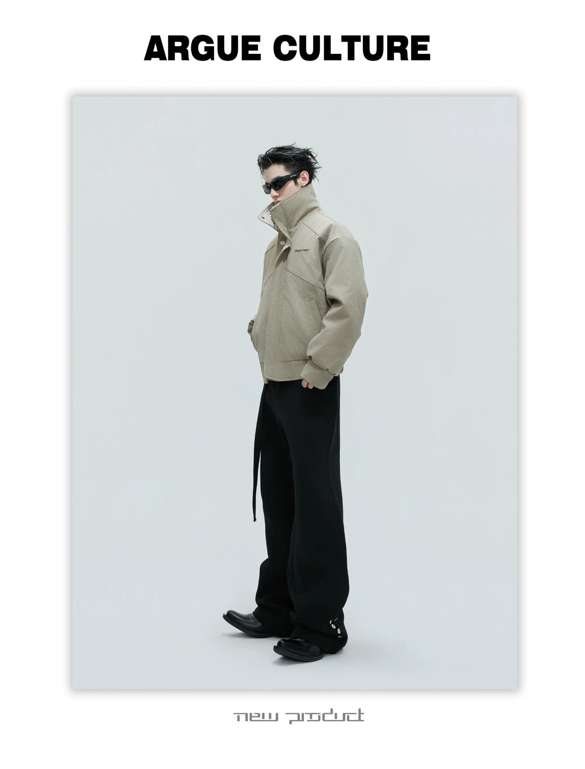desc::washed-stripe-fake-two-piece-harrington-jacket-padded-coat-detail-img-6
