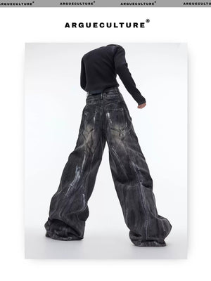 desc::wasteland-distressed-wide-leg-jeans-retro-baggy-streetwear-detail-img-5