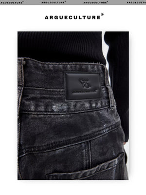 desc::wasteland-distressed-wide-leg-jeans-retro-baggy-streetwear-detail-img-9