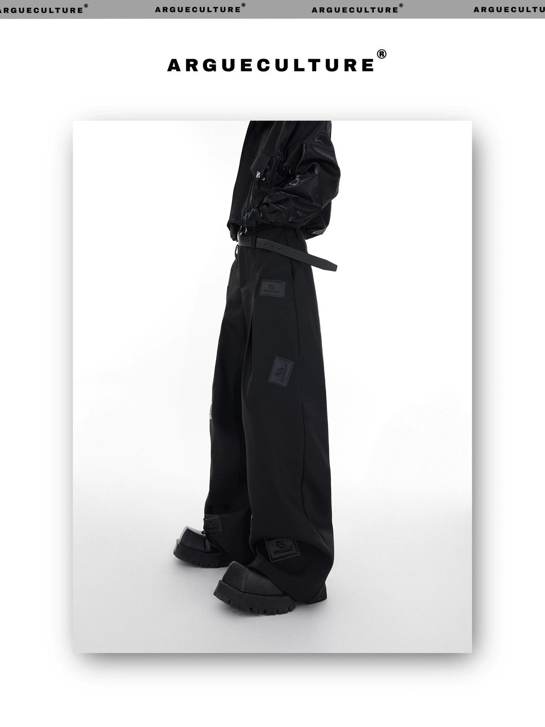 desc::wide-leg-3d-leather-patch-streetwear-suit-pants-detail-img-3