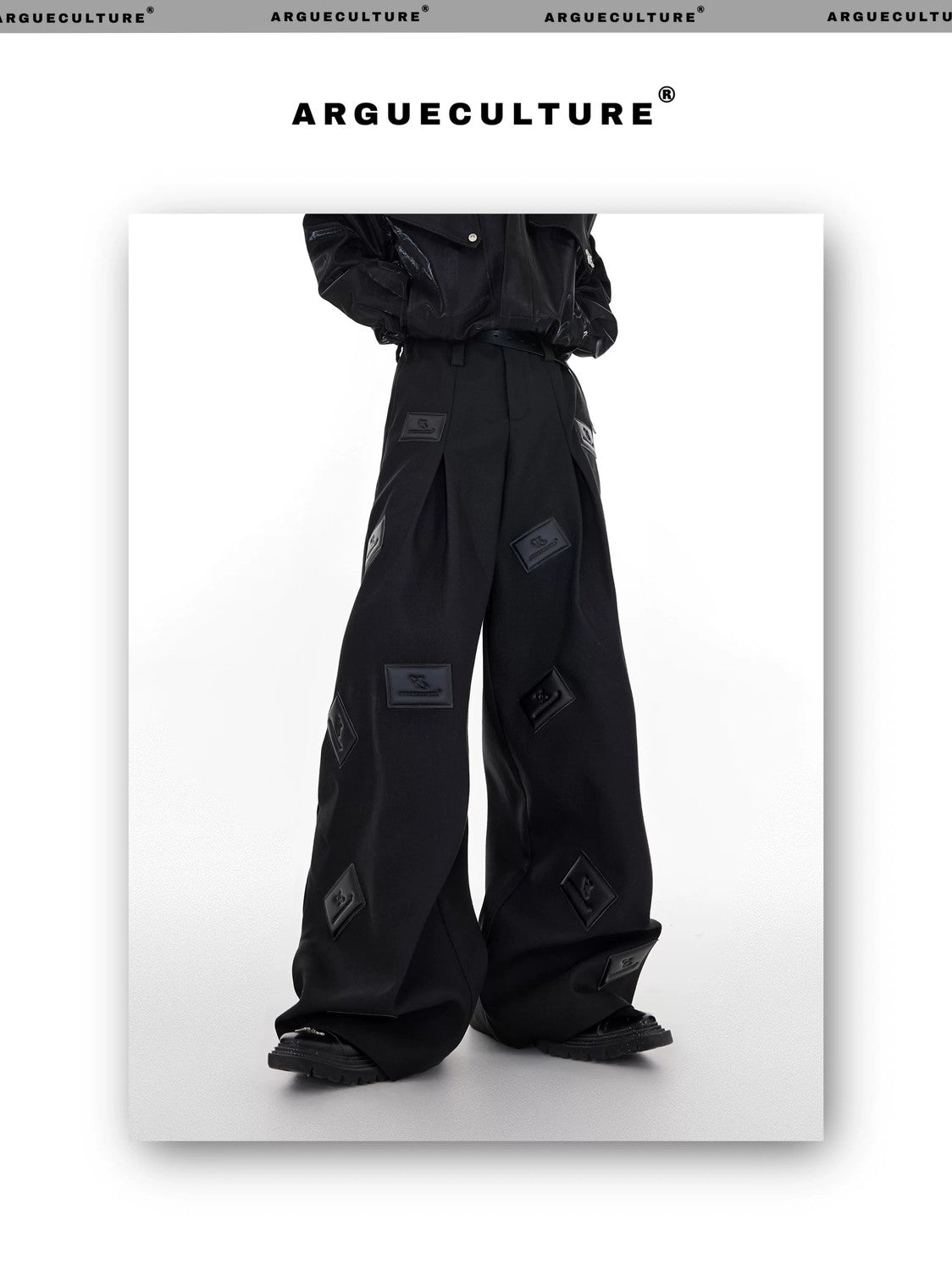 desc::wide-leg-3d-leather-patch-streetwear-suit-pants-detail-img-4