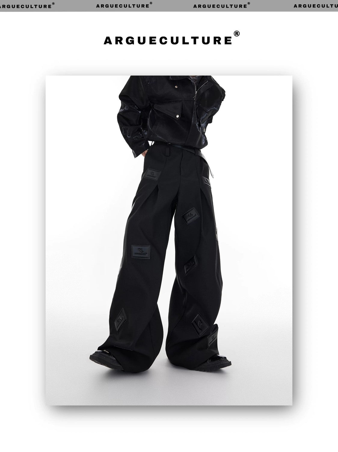 desc::wide-leg-3d-leather-patch-streetwear-suit-pants-detail-img-6