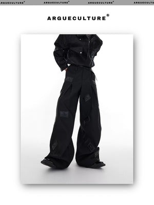desc::wide-leg-3d-leather-patch-streetwear-suit-pants-detail-img-6