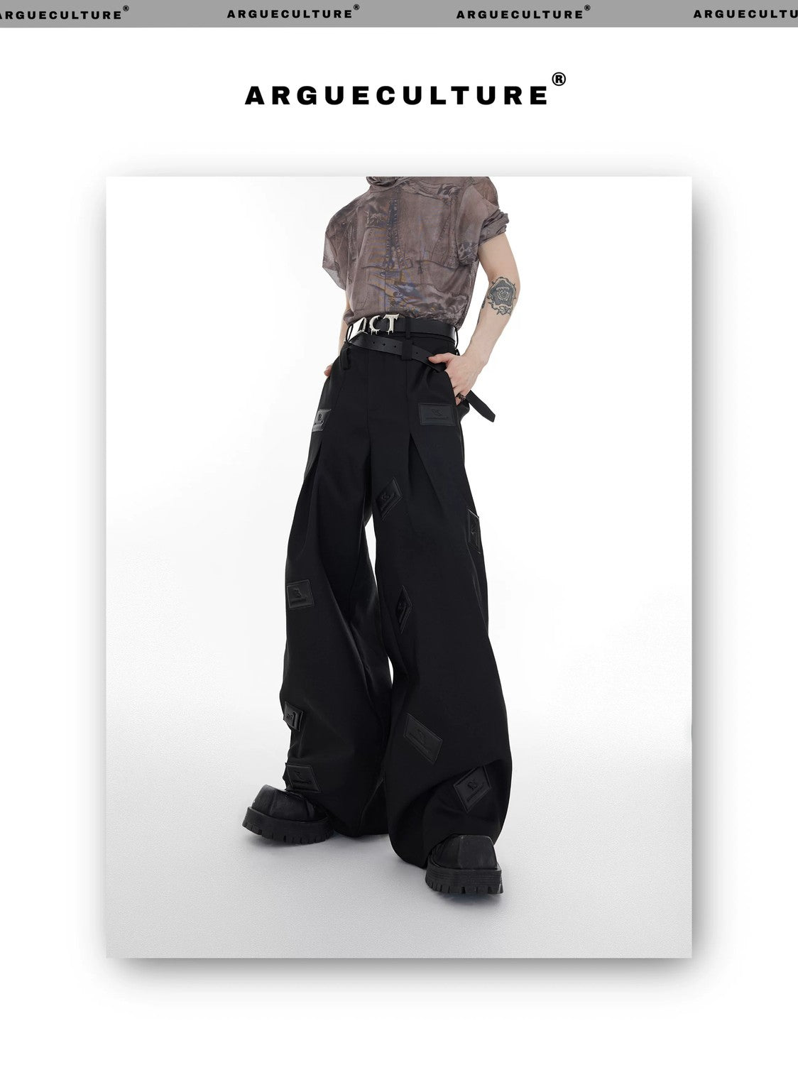 desc::wide-leg-3d-leather-patch-streetwear-suit-pants-detail-img-9