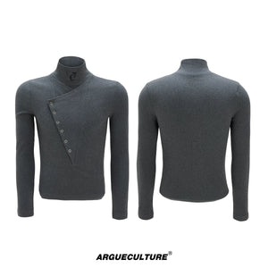 wool-blend-high-neck-slim-tee-spliced-urban-streetwear-brown