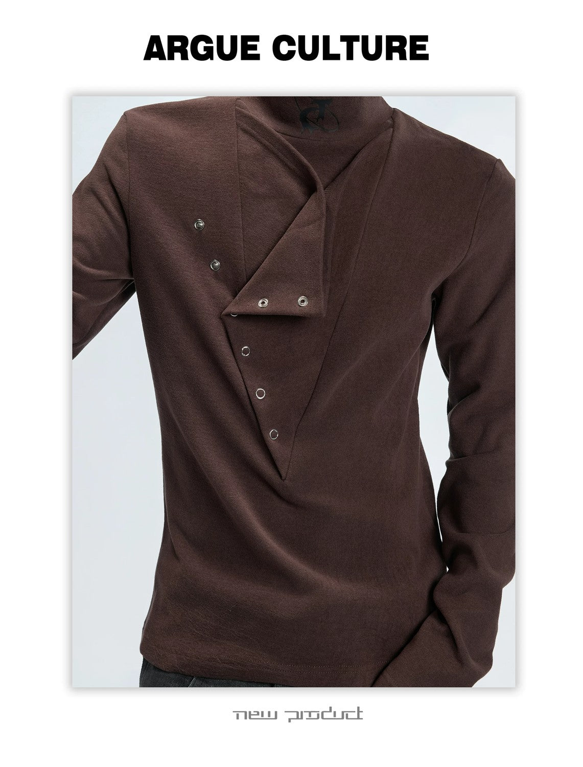 desc::wool-blend-high-neck-slim-tee-spliced-urban-streetwear-detail-img-3