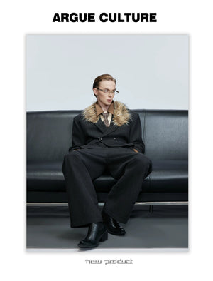 desc::wool-fur-collar-oversized-blazer-wide-leg-suit-set-detail-img-10